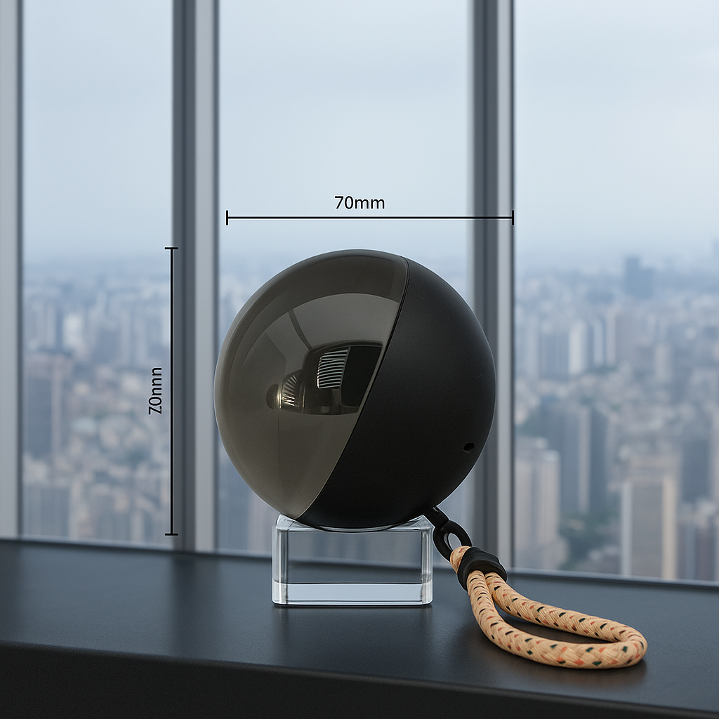 Otaku Ball - Krystal Kugel mit integrierten Display